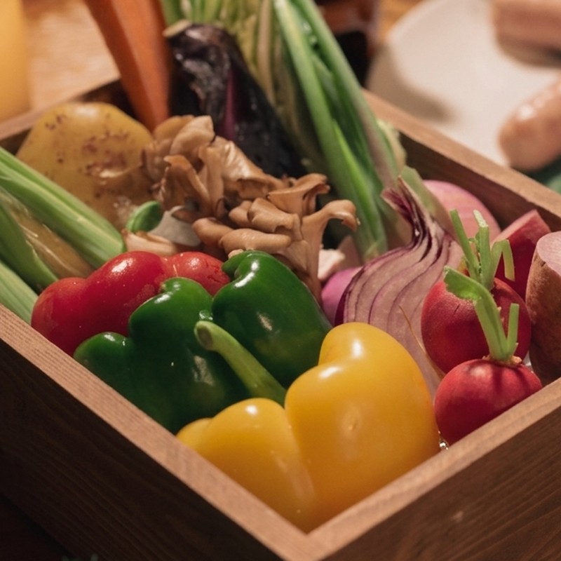 季節のグリル野菜バーニャカウダソースとともに